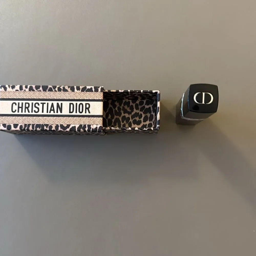 NWOT Christian Dior Lipstick Set. Case & Full Size Lipstick #999 Red.